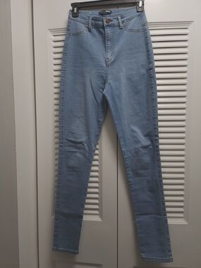 Fashion Nova Light Wash High Rise Stretch Skinny Jeans Size 7
